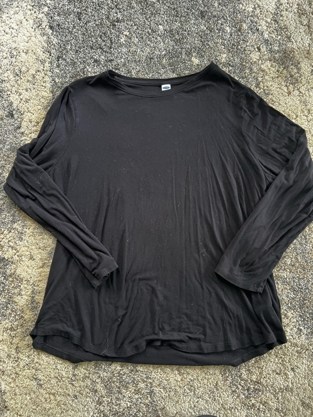 Old Navy Luxe Black Long Sleeve Tee